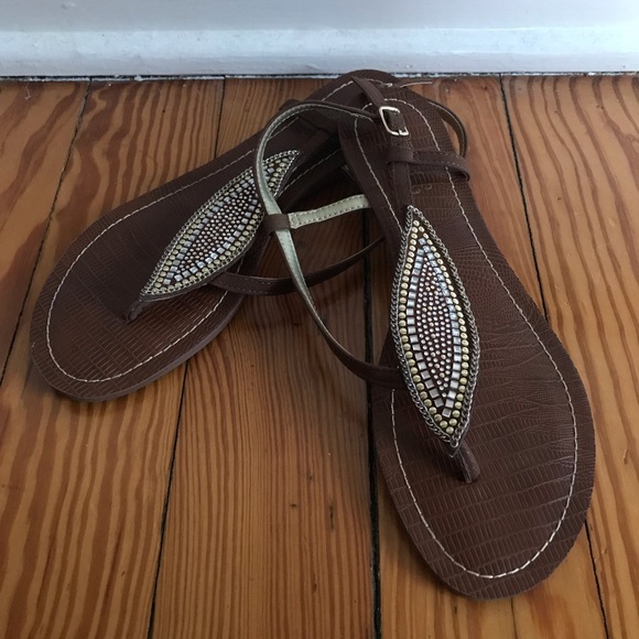 Carlos Santana | Shoes | Carlos Santana Laverne Sparkle Leaf Sandals |  Poshmark